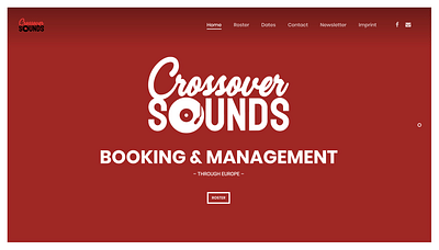 Crossover sounds - Webseitengestaltung