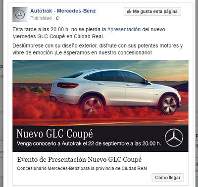 Presentación del nuevo modelo GLC Coupe - Onlinewerbung
