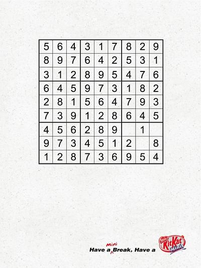 Sudoku - Pubblicità