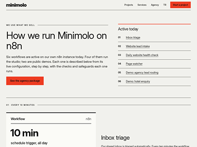 How we run our own studio on n8n - Web Application
