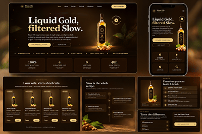 Responsive Website for Edible Oil Manufacturer - Développement de Logiciel