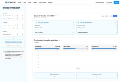 Adrezio — plateforme immobilière Outre-mer avec modules financiers IA - Intelligence Artificielle