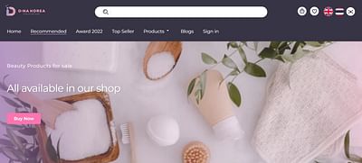E-commerce website - DNA Korea - Website Creation