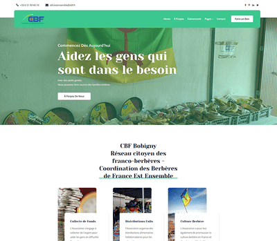 CBF Bobigny Website - Création de site internet