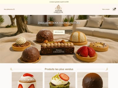 Site web e-commerce - Pâtisserie haut de gamme - Creación de Sitios Web