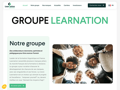 Site Webflow Formation | Learnation X Digidop - Ergonomie (UX/UI)