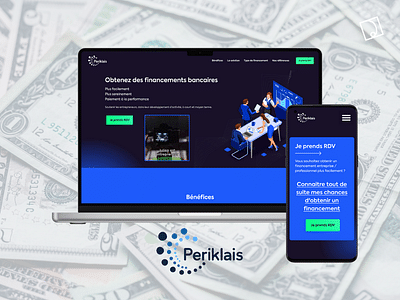 Periklais, charte graphique & site one-page - Application web