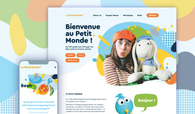 Le Petit Monde Identité visuelle - Création de site internet