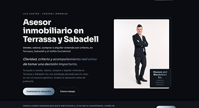 Web de asesor inmobiliario en Terrassa y Sabadell - Référencement naturel