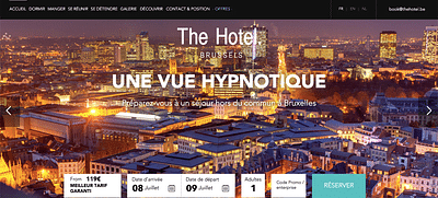 Création du site web The Hotel - Content Strategy