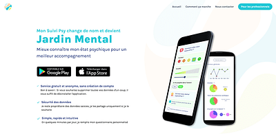 Jardin Mental: Mental Health Monitoring - Application mobile