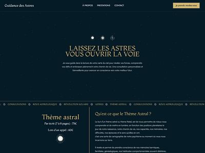Guidance des Astres - Création de site internet