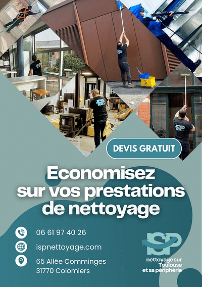 Création flyer société de nettoyage toulousaine - Marketing