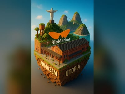 RioMarket – AI 3D brand universe key visual - Advertising