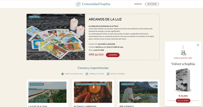 Comunidad Sophia Online - Web Applicatie