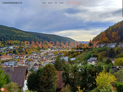 Panoramablick Ferienwohnung / Website Development - Webseitengestaltung