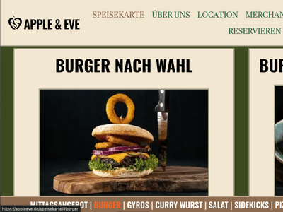 Relaunch Apple & Eve Veganes Restaurant - SEO