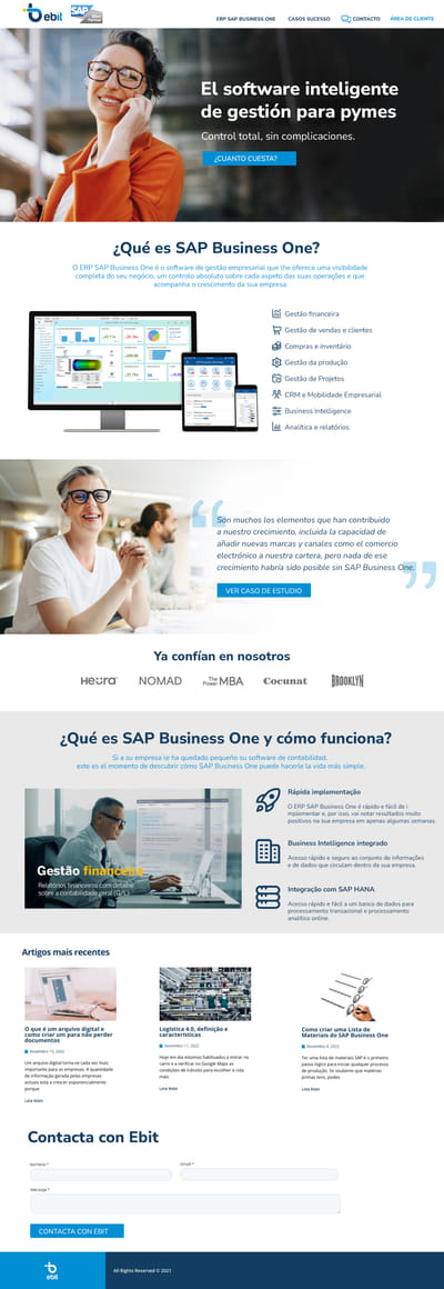 Estrategia de marketing 360º para Ebit (partner de SAP) - Content Strategy