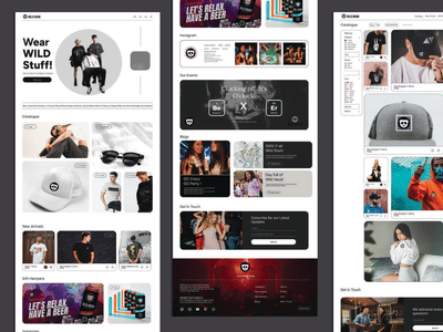 Wild Drum - UI/UX Website Design - Website Creatie