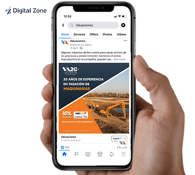 Social Ads en FB e IG  - Valuaciones de Chile - Estrategia de contenidos