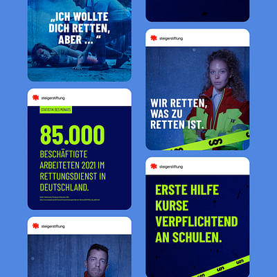 Kampagne Björn Steiger Stiftung - Grafikdesign