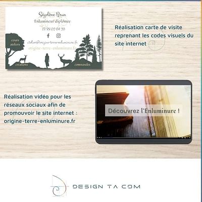 Site vitrine artisan enlumineur - Creación de Sitios Web