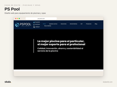 PS Pool: web nueva, SEO y LinkedIn para el equipamiento de piscinas - Social media