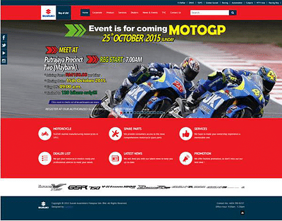 Suzuki website - Online Advertising