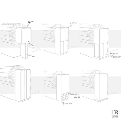Cache Pied Volet Hors Sol - 3D
