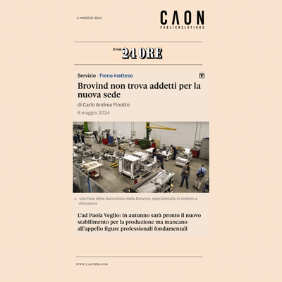 Cliente: Brovind Spa - Pubbliche Relazioni (PR)