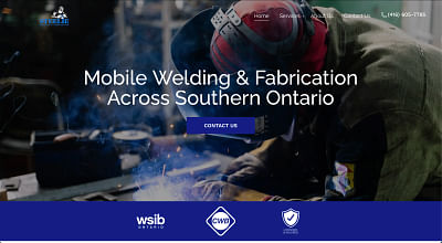 Custom Website For Mobile Welding Company - Webseitengestaltung