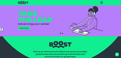Boost Talent Website - Website Creation