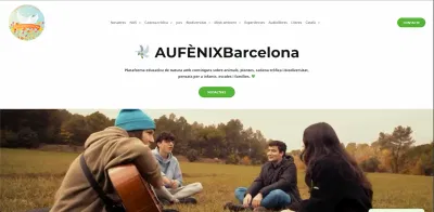 AUFÈNIXBarcelona - Portal de Divulgación Medioambiental - Website Creation