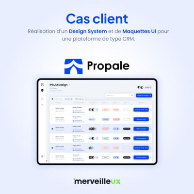 Réalisation d'un Design System et de Maquettes Ul - Ergonomie (UX/UI)