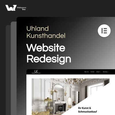 Uhland Kunsthandel - Webseitengestaltung