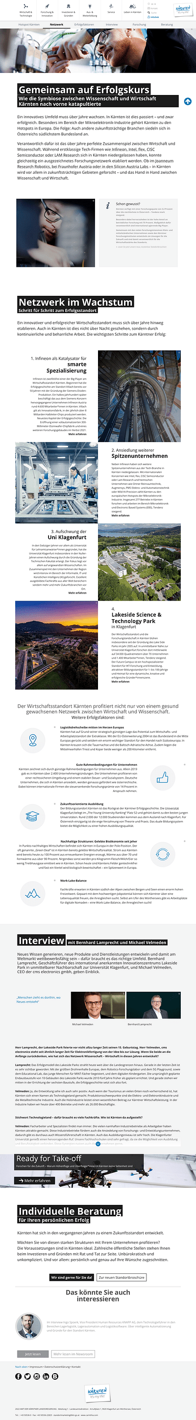 Standortmarketing Kärnten - Öffentlichkeitsarbeit (PR)