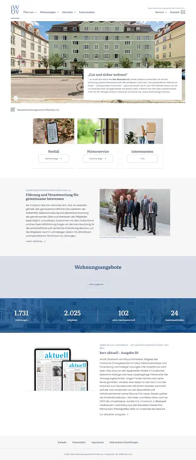 Moderne Kirby-Website - Software Development