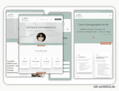  👉🏼Bewährtes Design - Steuerberatung - Stratégie digitale