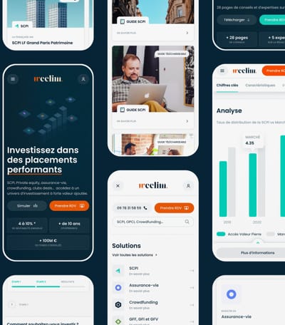 Weelim - Plateforme web conseil en investissement - Création de site internet