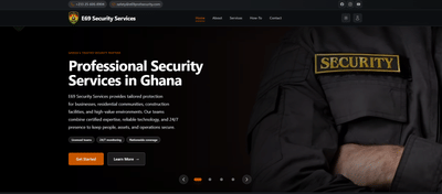 E69 Security Services – Digital Platform & Security Management System - Web Application