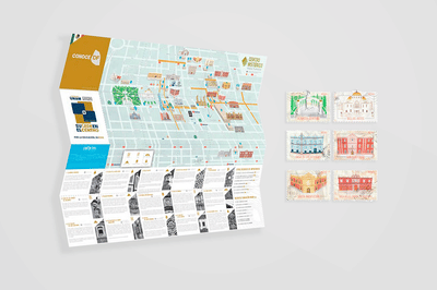 Design, illustration and printing of tourist map - Innovation