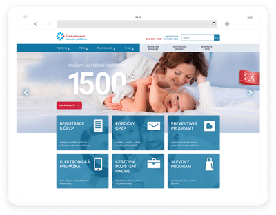 Website for ČPZP: Secured better than MI6 - Webseitengestaltung