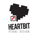 HEARTBIT VISUAL DESIGN logo