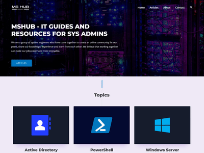 Website Designed and Built For Technology Blog - Website Creation