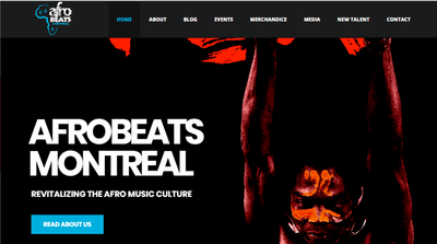 Web Design For Afrobeats Montreal - Creación de Sitios Web