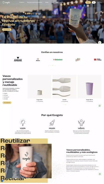 Web y marketing digital integral para Ecogots - SEO