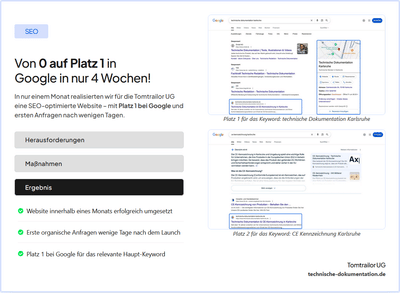tomtrailer UG | Von 0 auf Platz 1 bei Google in 4 Wochen (Local SEO) - Webseitengestaltung