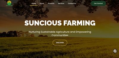 Suncious Farm - Création de site internet
