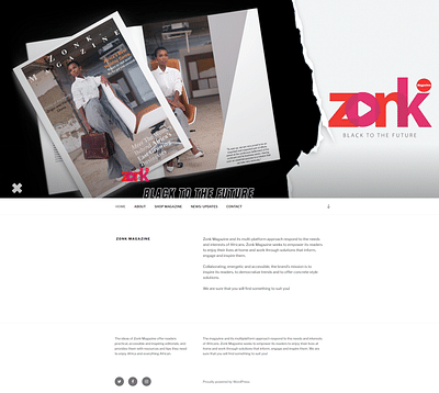 Magazine & Website Design and Content Development - Réseaux sociaux