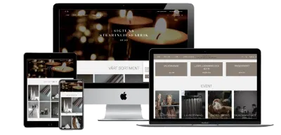 Sigtuna Stearinljusfabrik (exempel på webbutik) - Creación de Sitios Web